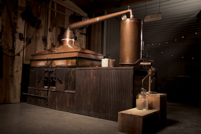 The still used at Casey Jones Distillery