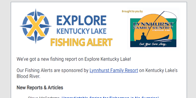 Signup for Fishing Email Alerts