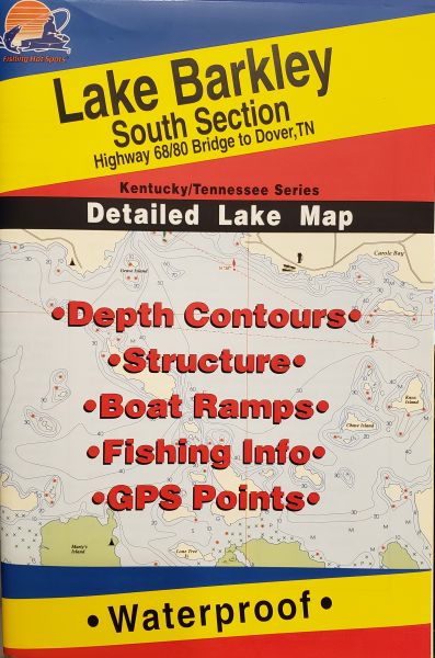 Lake Barkley South Fishing Map
