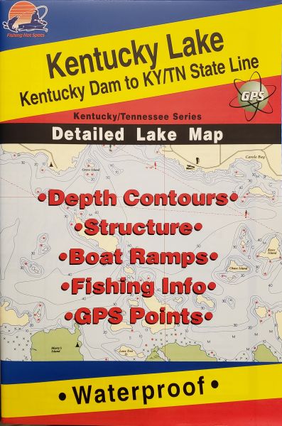 Kentucky Lake North Fishing Map