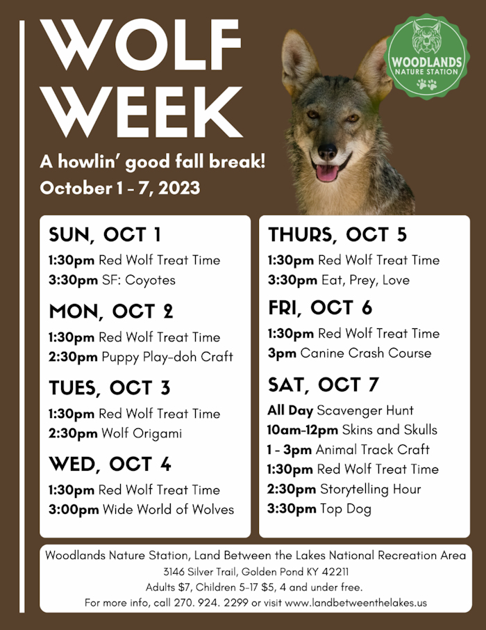 Wolf Week at Woodlands Nature Station