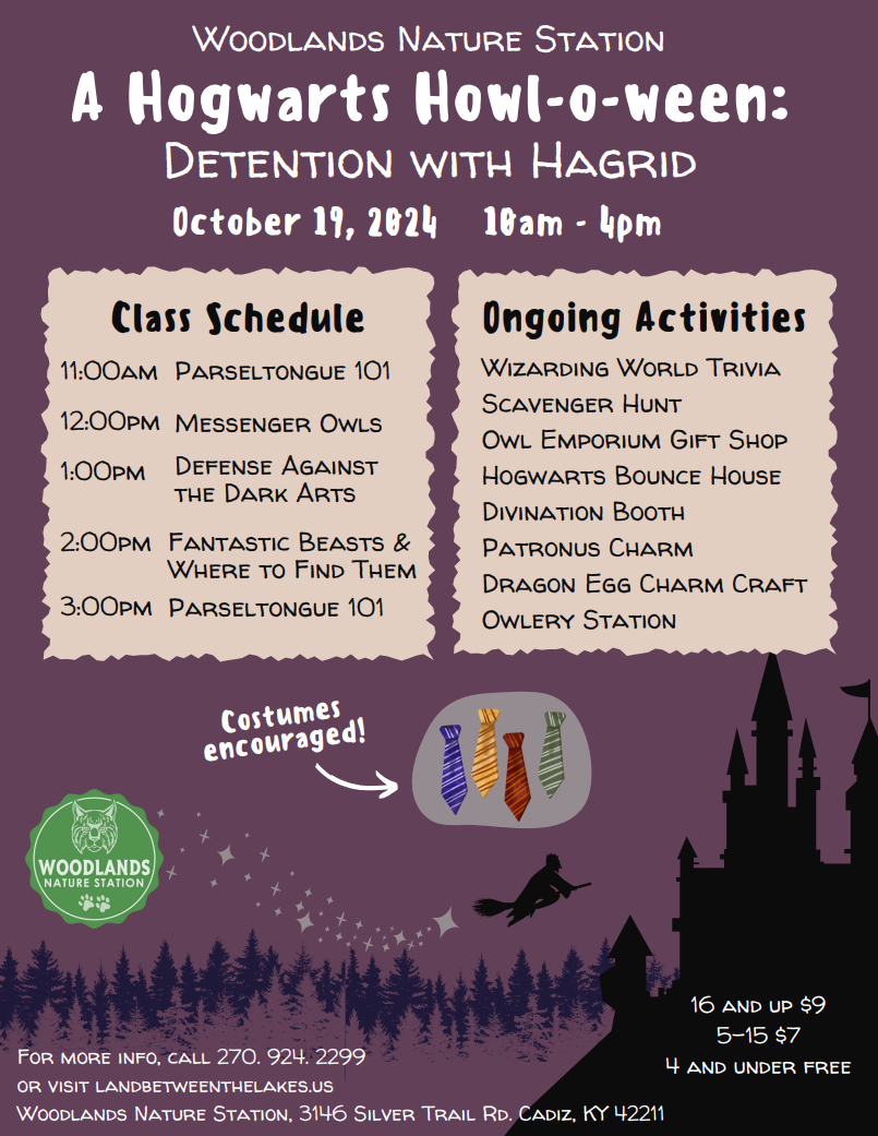A Hogwarts Howl-o-ween at Woodlands Nature Station