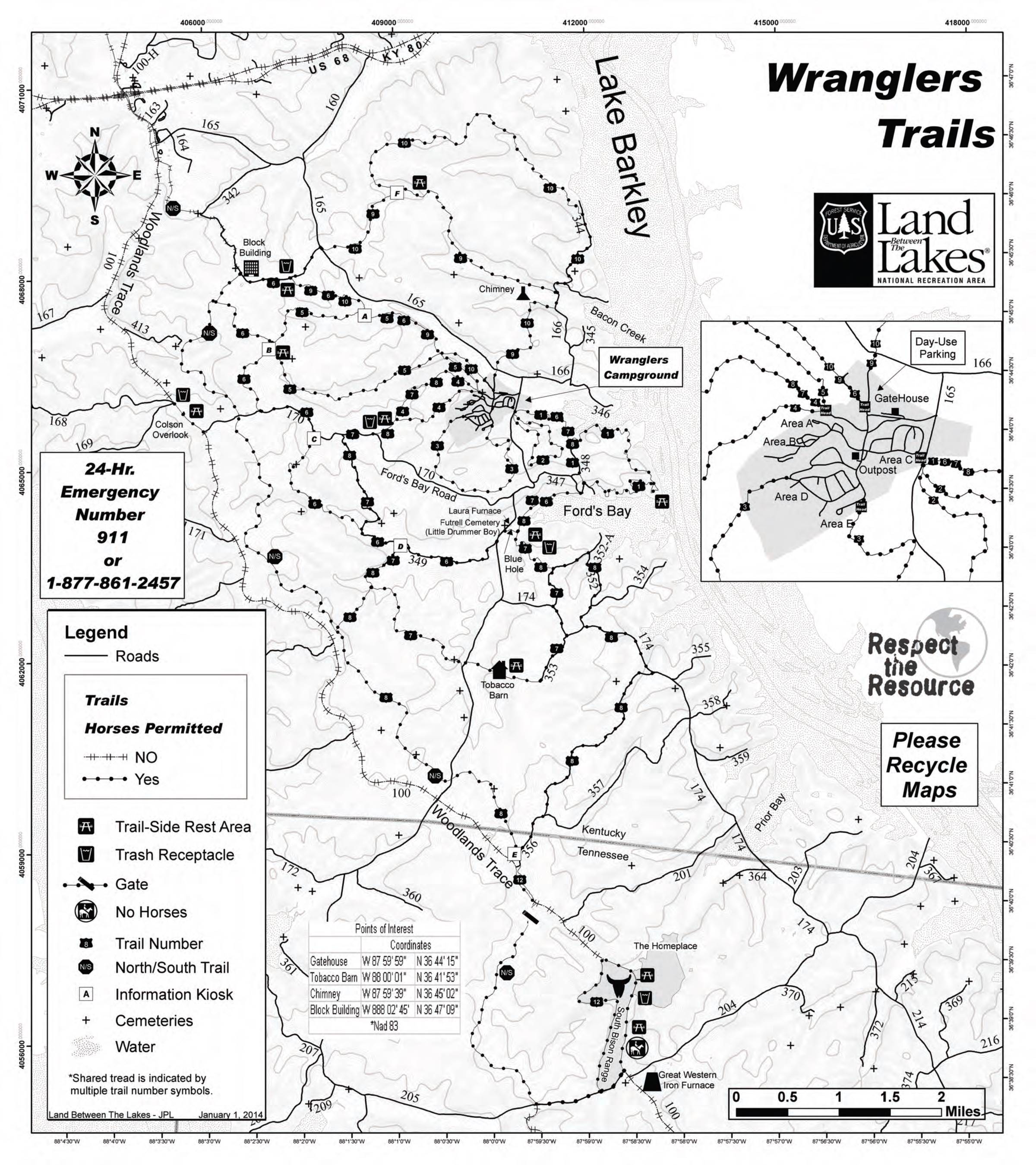 Hillman Ferry Campground Map Of Campsites