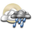 Mostly Cloudy with Isolated Showers