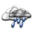 Partly Cloudy with Light Rain Showers